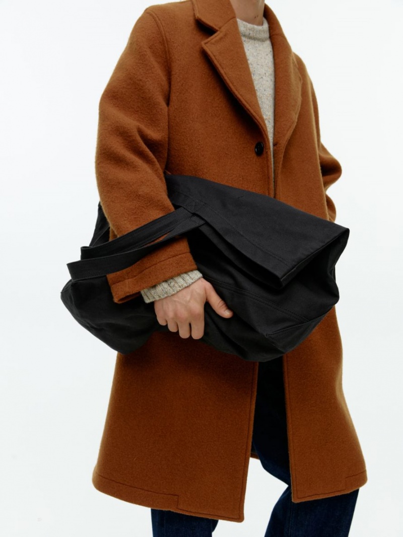 Geanta Tote Arket ARKET Oversized Panza Barbati Negrii | Romania-MPDV71803
