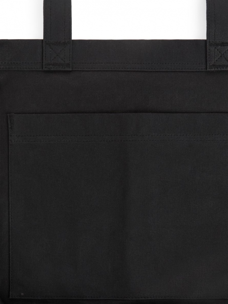 Geanta Tote Arket ARKET Oversized Panza Barbati Negrii | Romania-QPUV80591