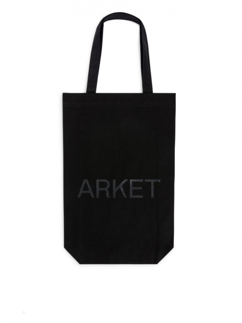 Geanta Tote Arket ARKET Panza Barbati Negrii | Romania-ODUQ57130
