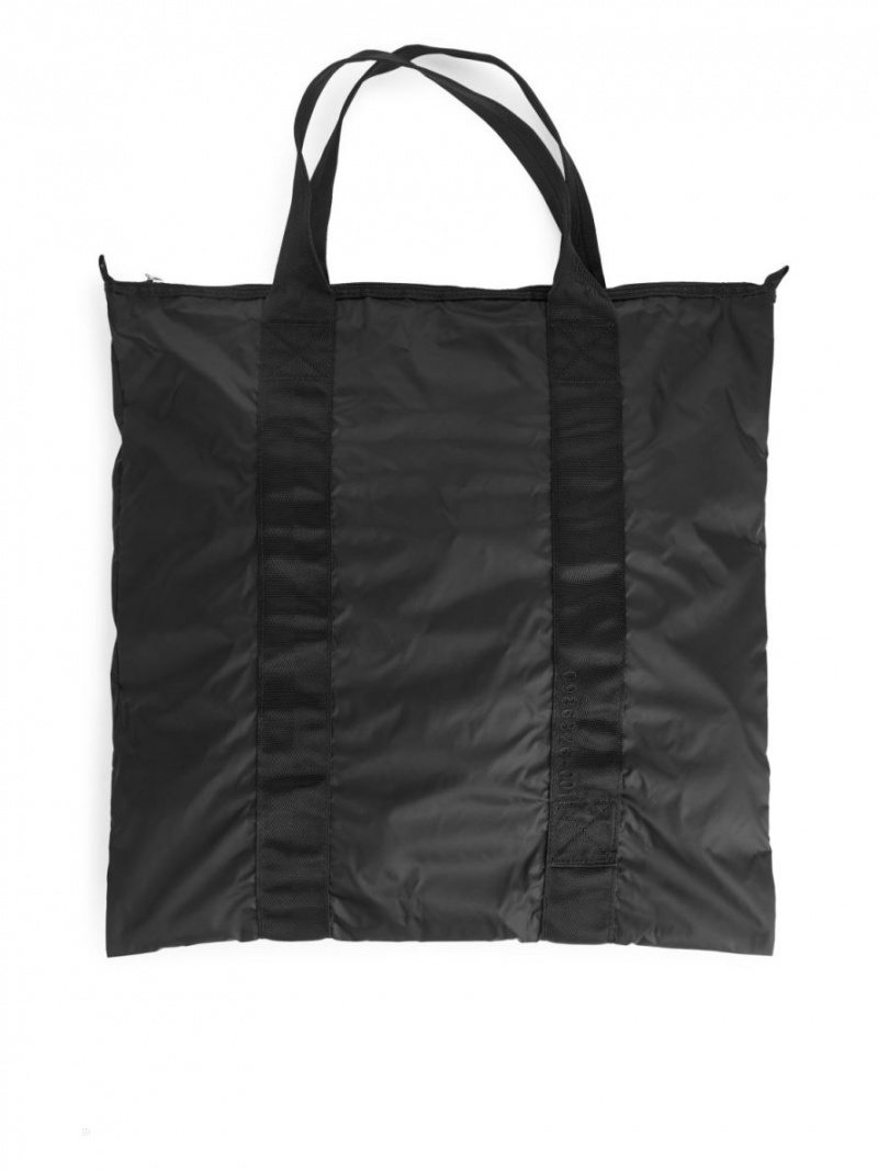 Geanta Tote Arket Packable Barbati Negrii | Romania-PMNB48265