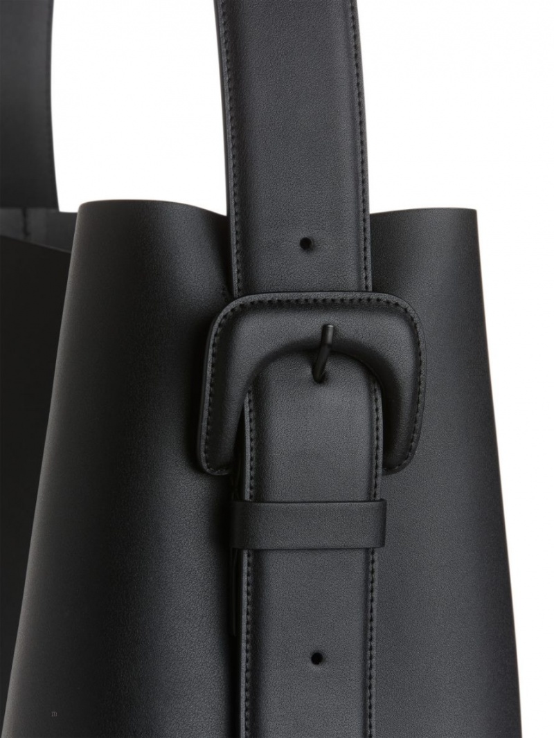 Geanta Tote Arket Piele Dama Negrii | Romania-NWKM90357