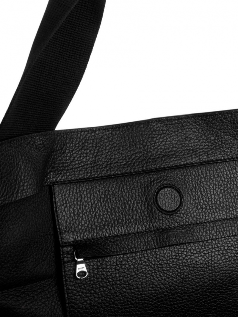 Geanta Tote Arket Piele Dama Negrii | Romania-QRDZ76425