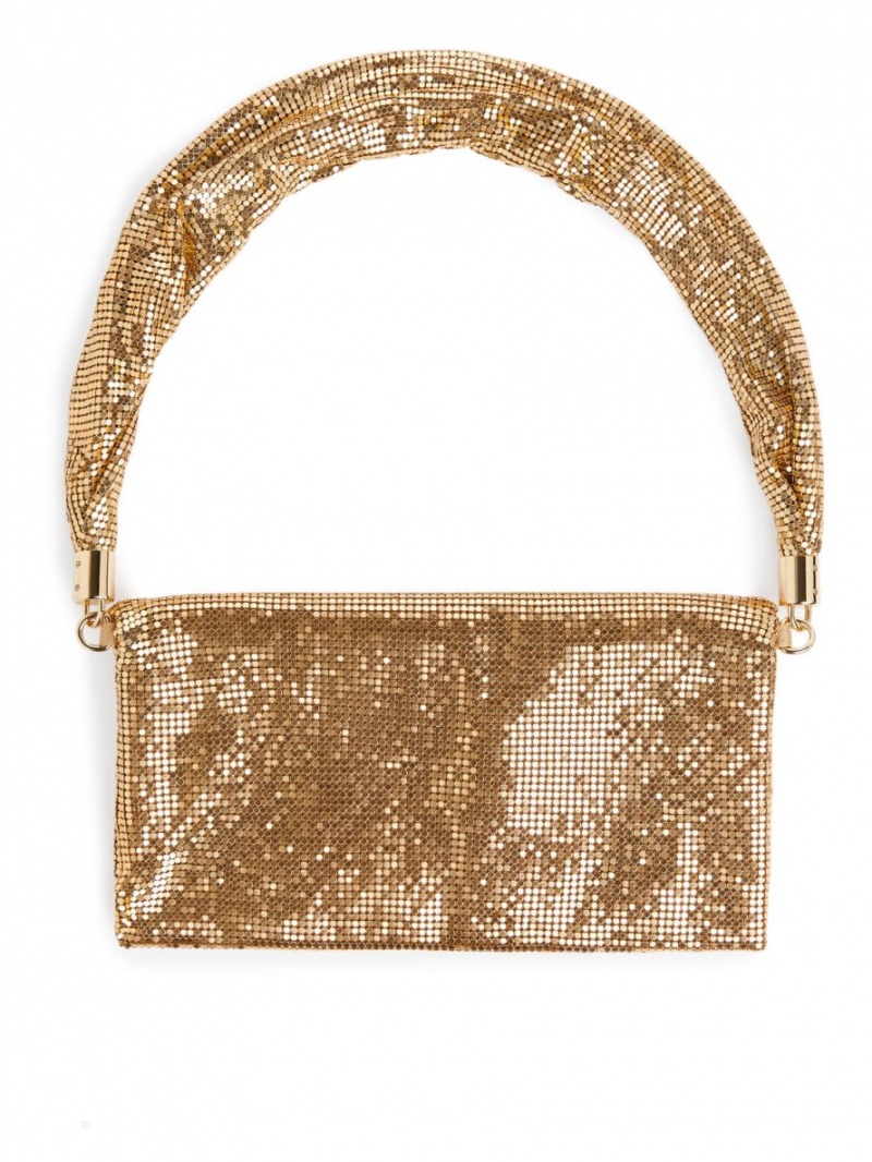 Geanta de Umar Arket Metallic Dama Aurii | Romania-CPHT65073