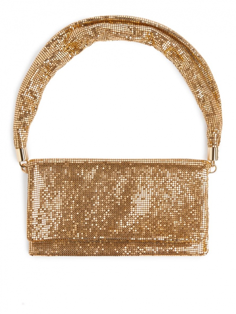 Geanta de Umar Arket Metallic Dama Aurii | Romania-CPHT65073