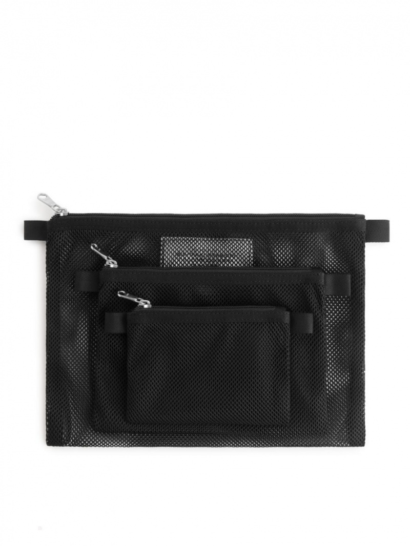 Genti De Voiaj Arket Mesh Travel Organisers Barbati Negrii | Romania-WOLI80726