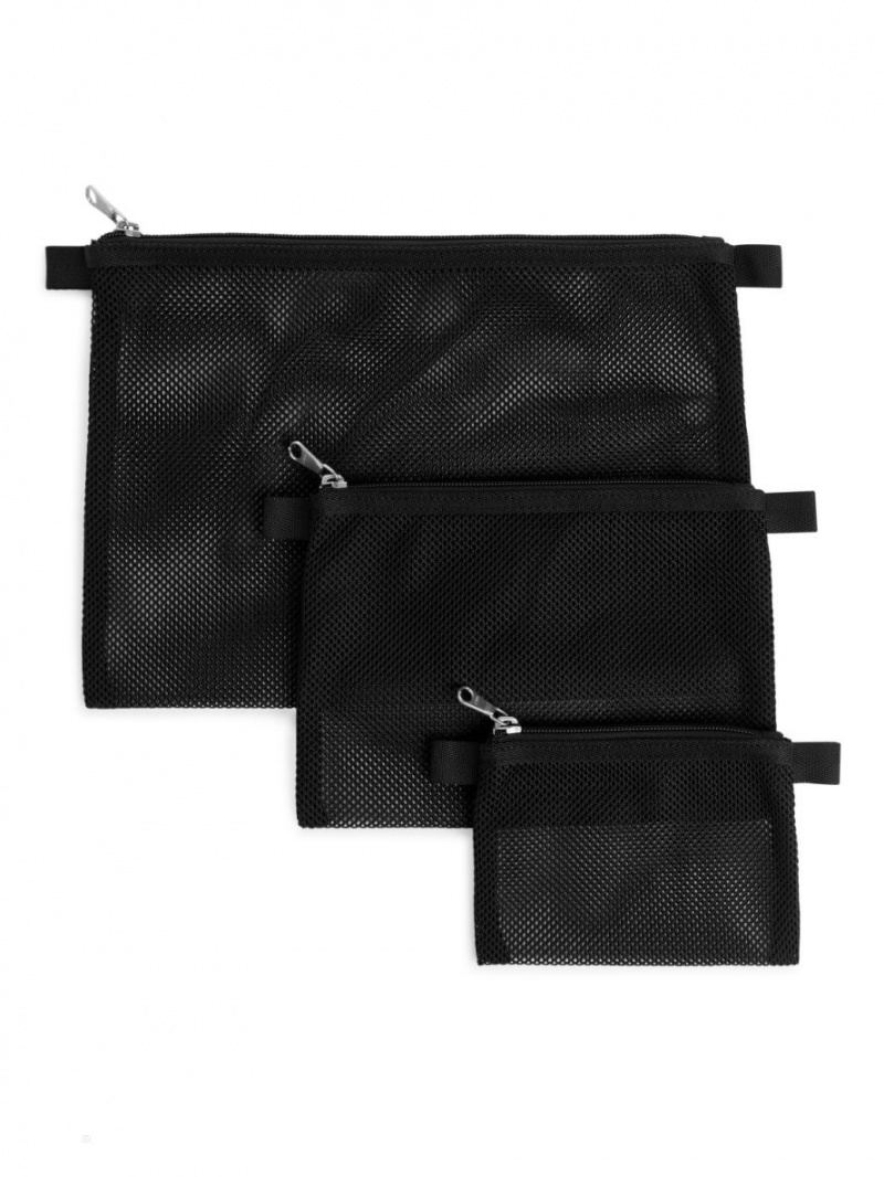 Genti De Voiaj Arket Mesh Travel Organisers Barbati Negrii | Romania-WOLI80726