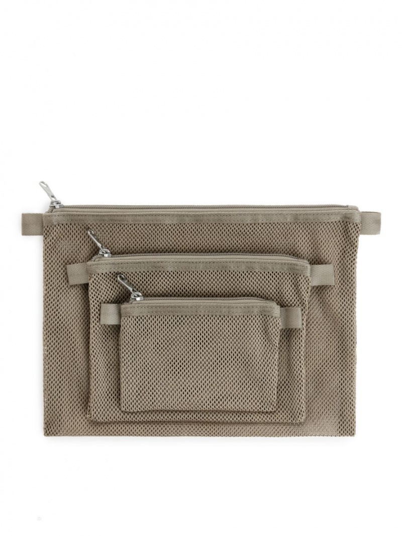 Genti De Voiaj Arket Mesh Travel Organisers Barbati Gri | Romania-SFYJ58741