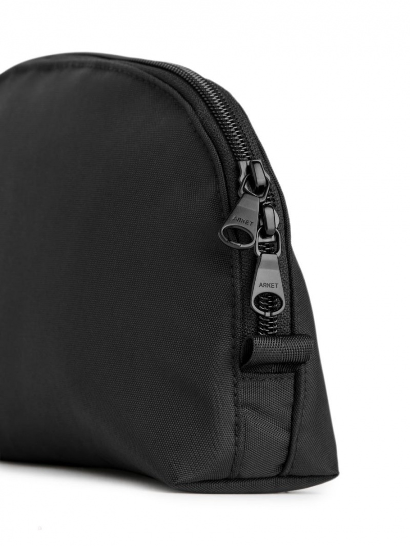 Genti De Voiaj Arket Travel Pouch Set of 2 Barbati Negrii | Romania-HREW25860