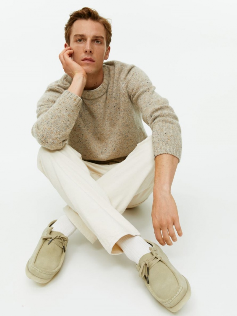 Ghete Chukka Arket Clarks Wallabee Barbati Bej | Romania-UINM32584
