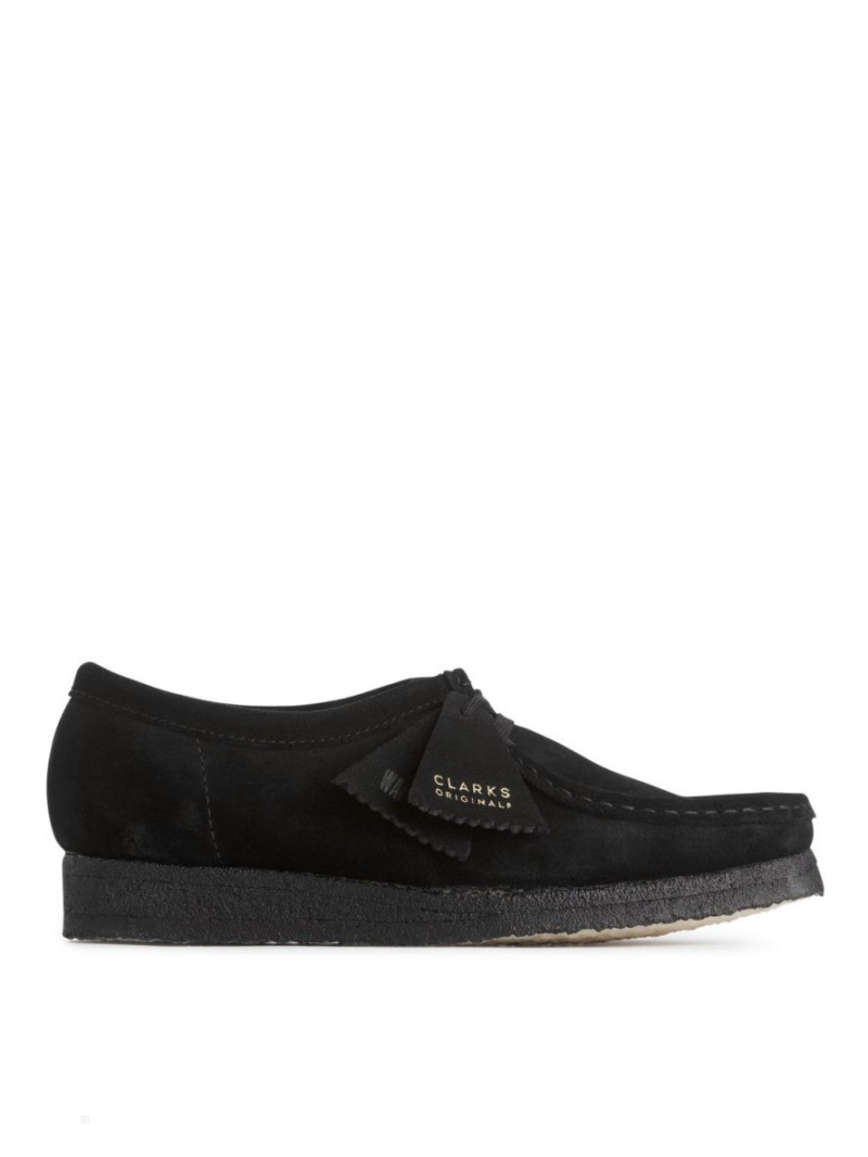 Ghete Chukka Arket Clarks Wallabee Barbati Negrii | Romania-YIBX69423