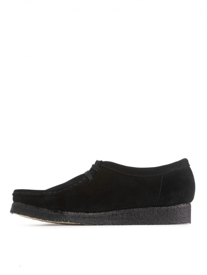 Ghete Chukka Arket Clarks Wallabee Barbati Negrii | Romania-YIBX69423