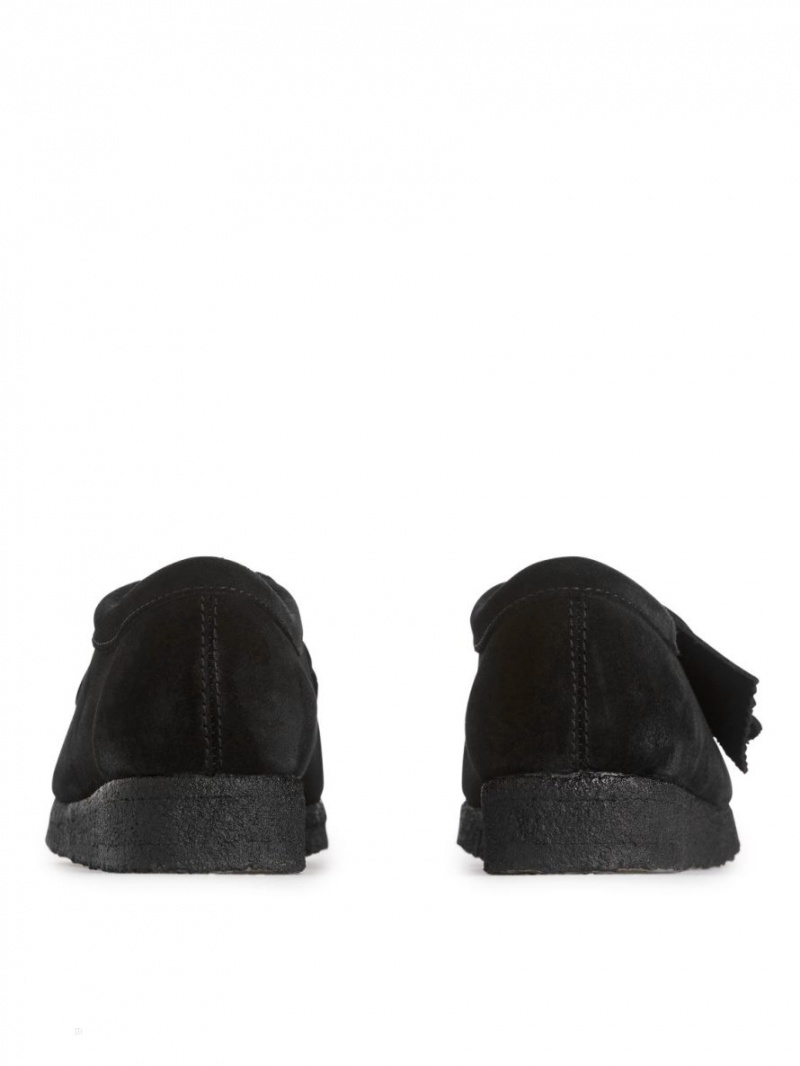 Ghete Chukka Arket Clarks Wallabee Barbati Negrii | Romania-YIBX69423