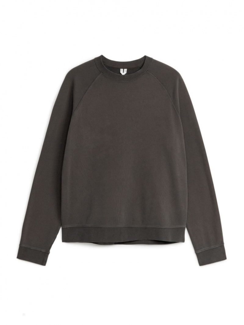 Hanorac Arket Active Garment-Dyed Barbati Maro Inchis | Romania-XEKR64271