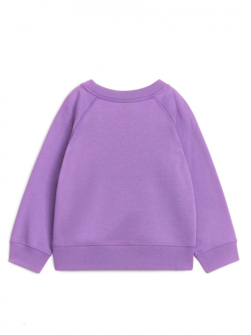 Hanorac Arket Bumbac Fete Violet | Romania-GNZK32859