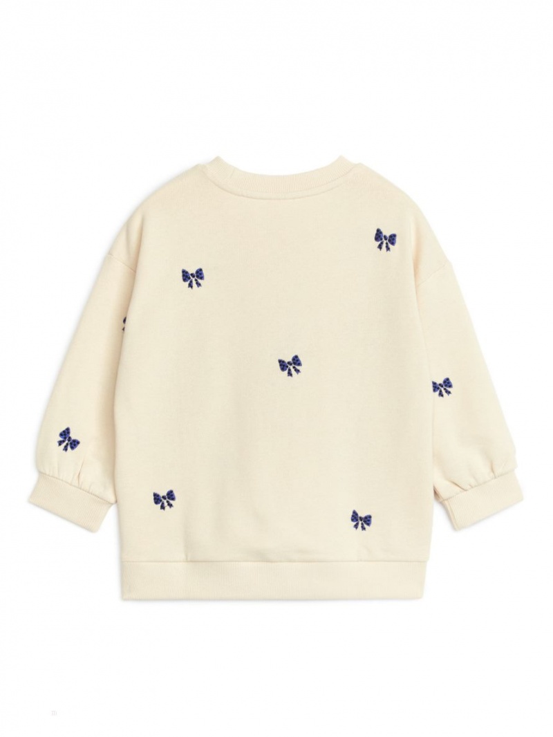 Hanorac Arket Oversized Embroidered Fete Albi | Romania-CBJA01237