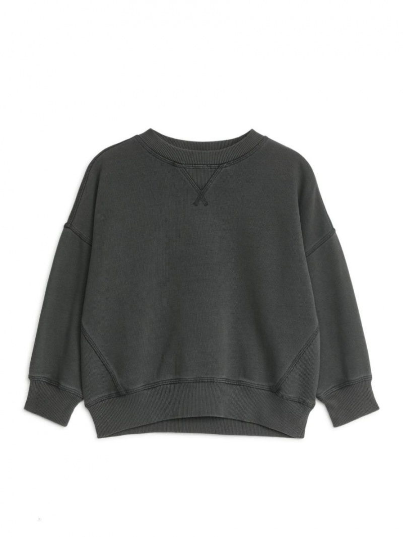 Hanorac Arket Relaxed Bumbac Baieti Negrii | Romania-AWOK86710