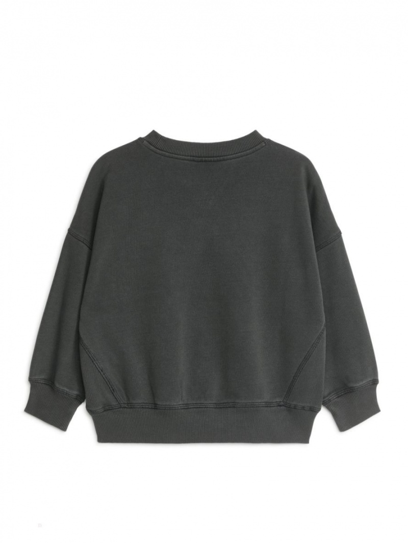 Hanorac Arket Relaxed Bumbac Baieti Negrii | Romania-AWOK86710