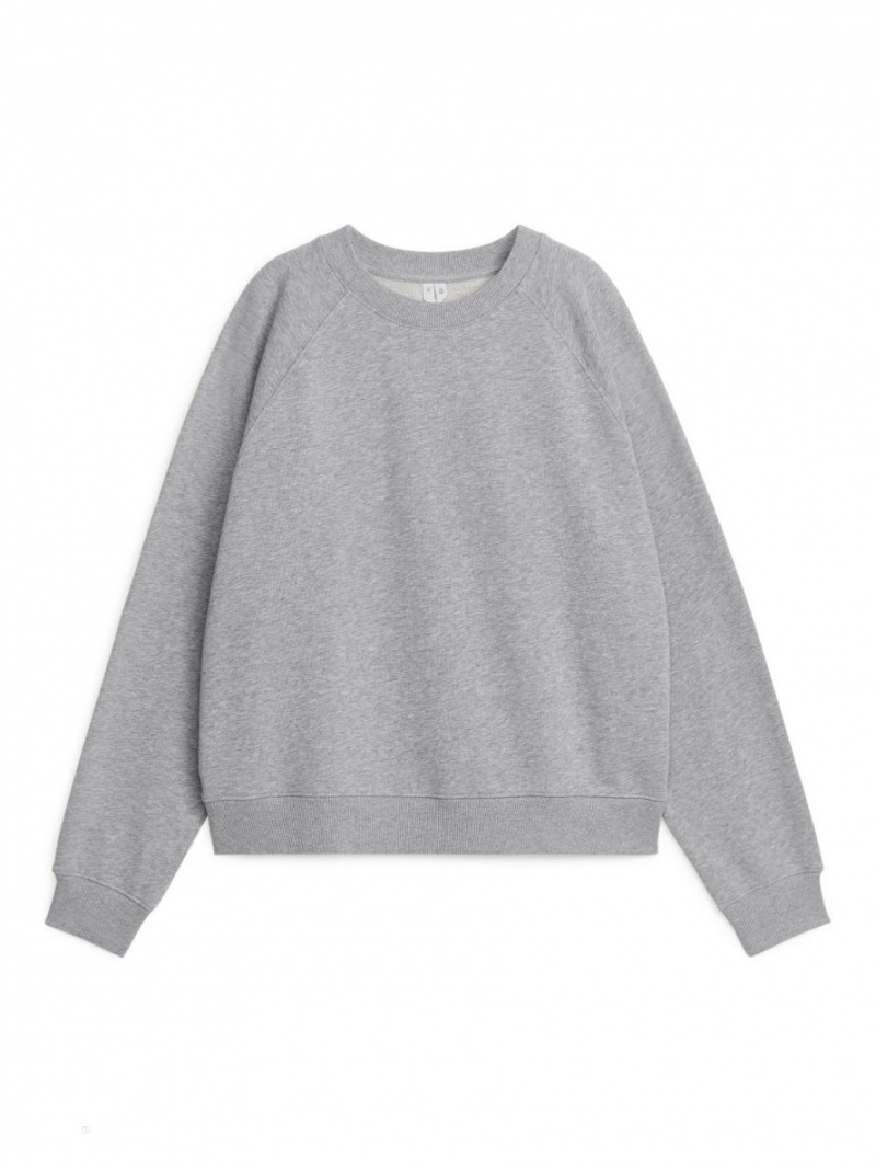 Hanorac Arket Soft French Terry Dama Gri | Romania-AHCP71230