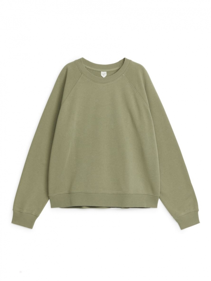 Hanorac Arket Soft French Terry Dama Verzi | Romania-DNZB27140