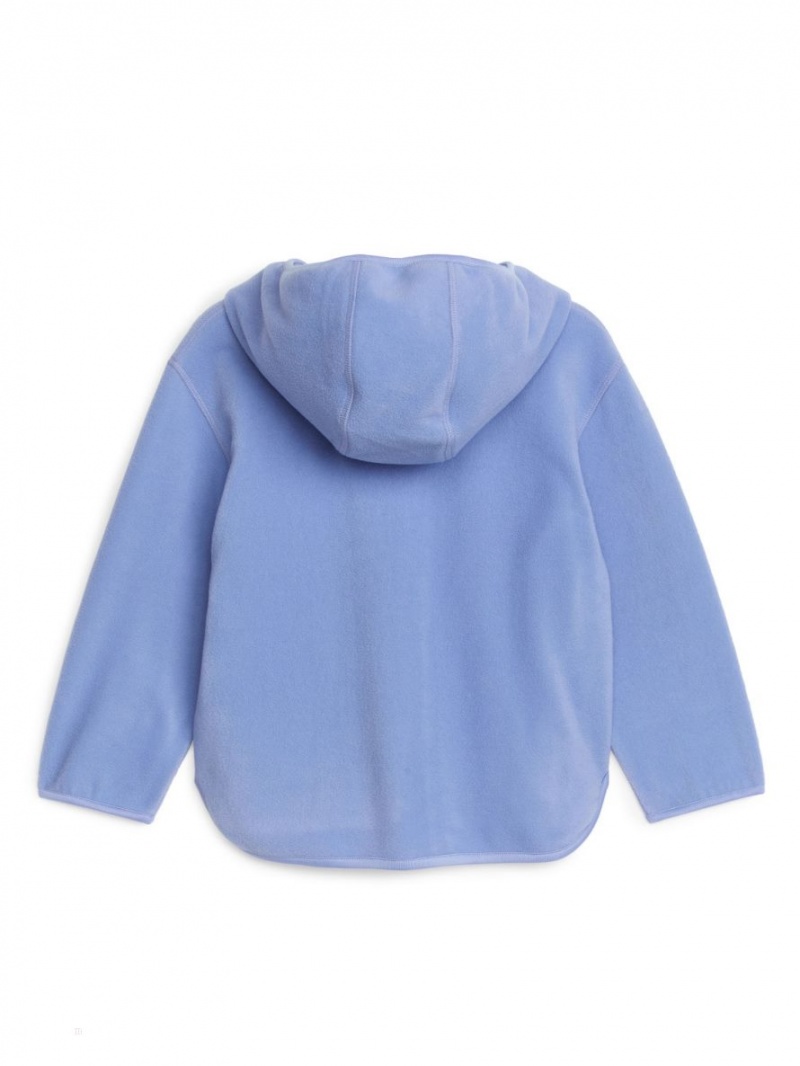 Hanorac cu Gluga Arket Fleece Fete Albastri | Romania-NSOE42503