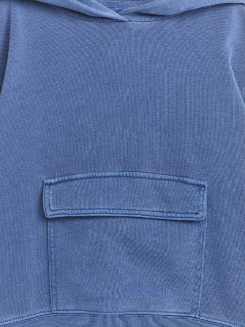 Hanorac cu Gluga Arket Front-Pocket Baieti Albastri | Romania-BEQN23051