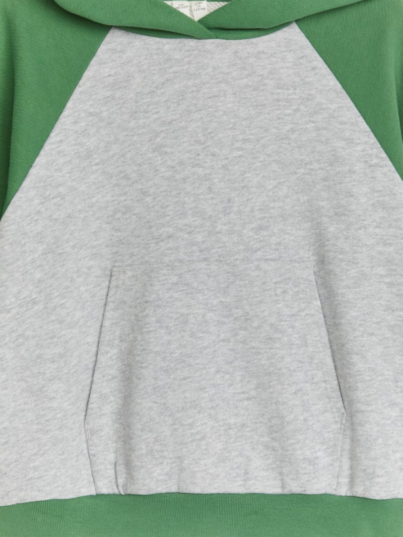 Hanorac cu Gluga Arket Front-Pocket Baieti Gri Verzi | Romania-JDAS03648