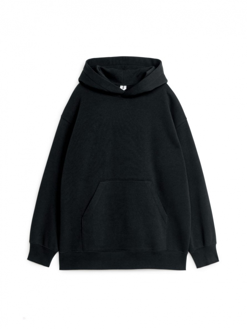 Hanorac cu Gluga Arket Loose-Fit Dama Negrii | Romania-TRSK16705