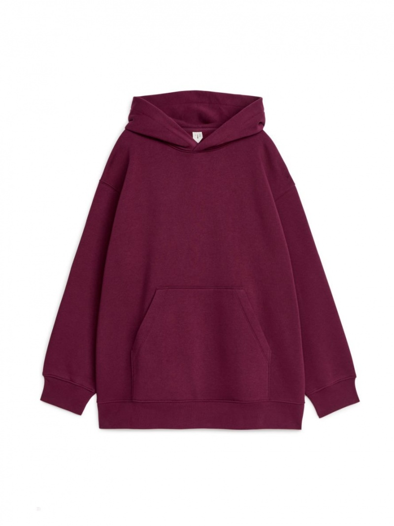 Hanorac cu Gluga Arket Loose-Fit Dama Visinii | Romania-YSER75143