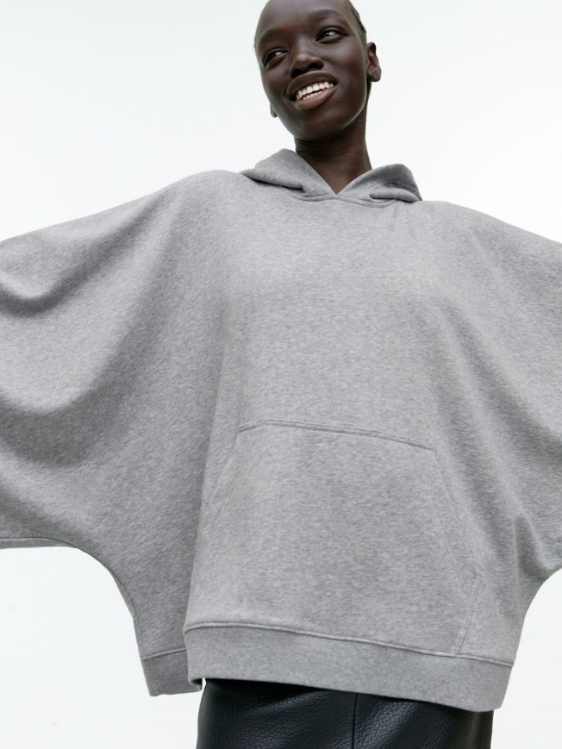 Hanorac cu Gluga Arket Oversized Dama Gri | Romania-CDKH01867