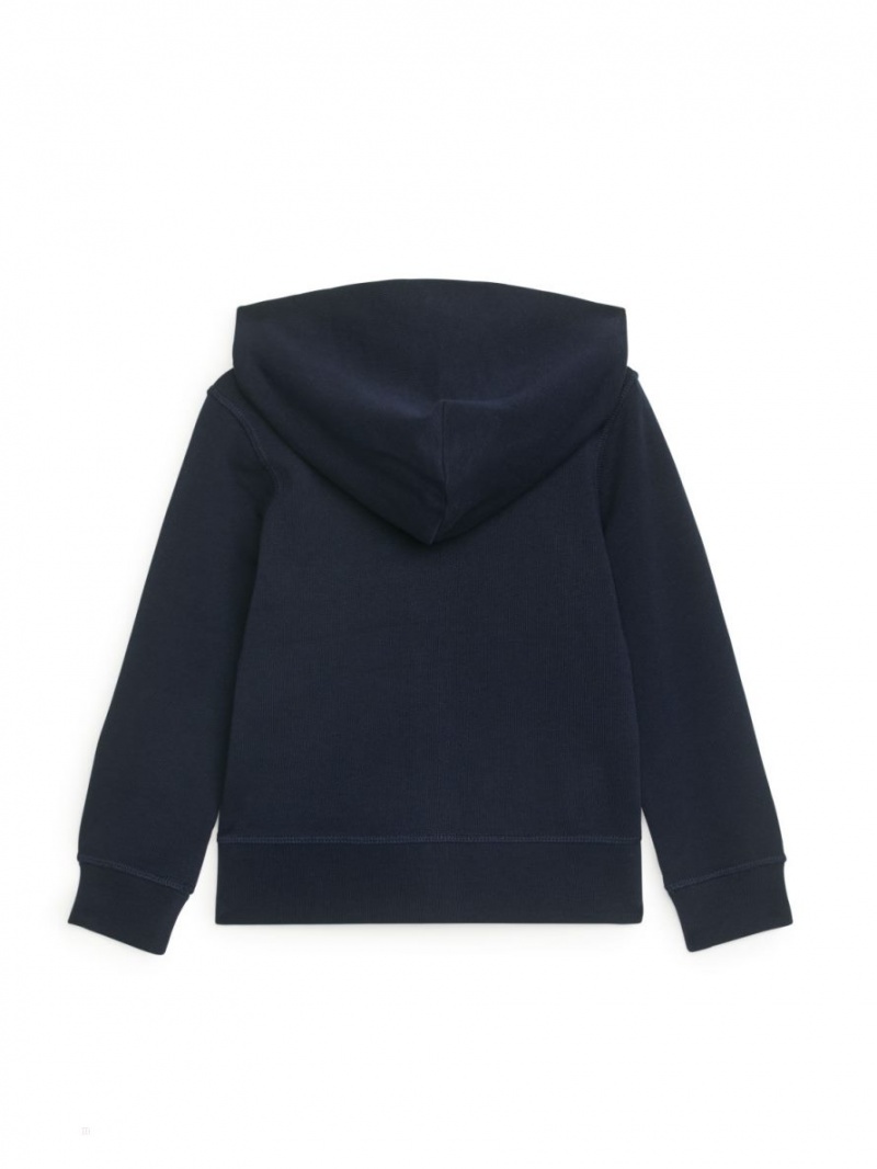 Hanorac cu Gluga Arket Zip Fete Albastri Inchis | Romania-YBWD92687