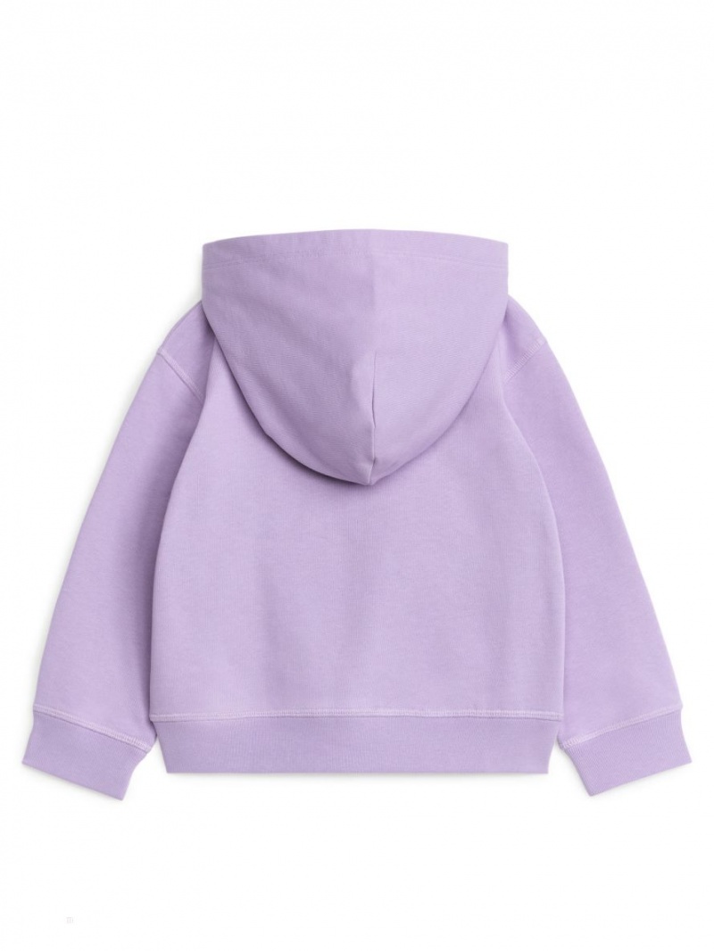 Hanorac cu Gluga Arket Zip Fete Violet | Romania-GRMO04375