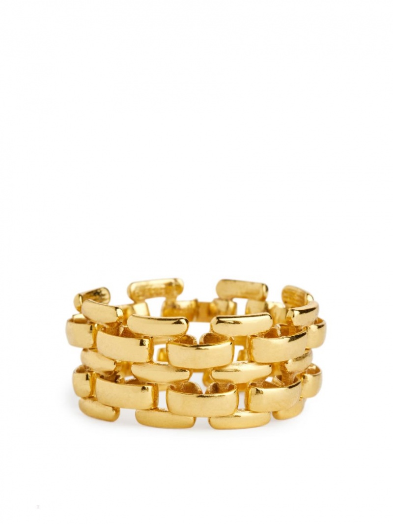 Inel Arket Gold-Plated Chain Dama Aurii | Romania-HNEC39402