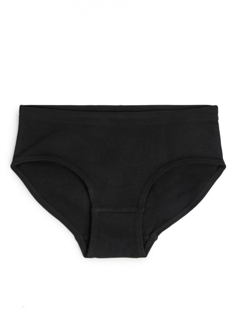 Lenjerie Arket Bumbac Jersey Briefs Fete Negrii Bej | Romania-YFPW90523