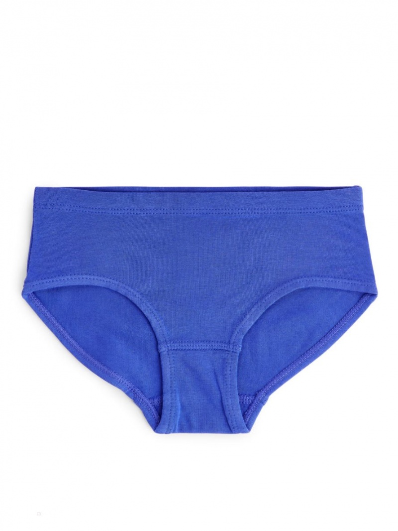 Lenjerie Arket Bumbac Jersey Briefs Fete Albastri Rosii Albi | Romania-NJGZ81024