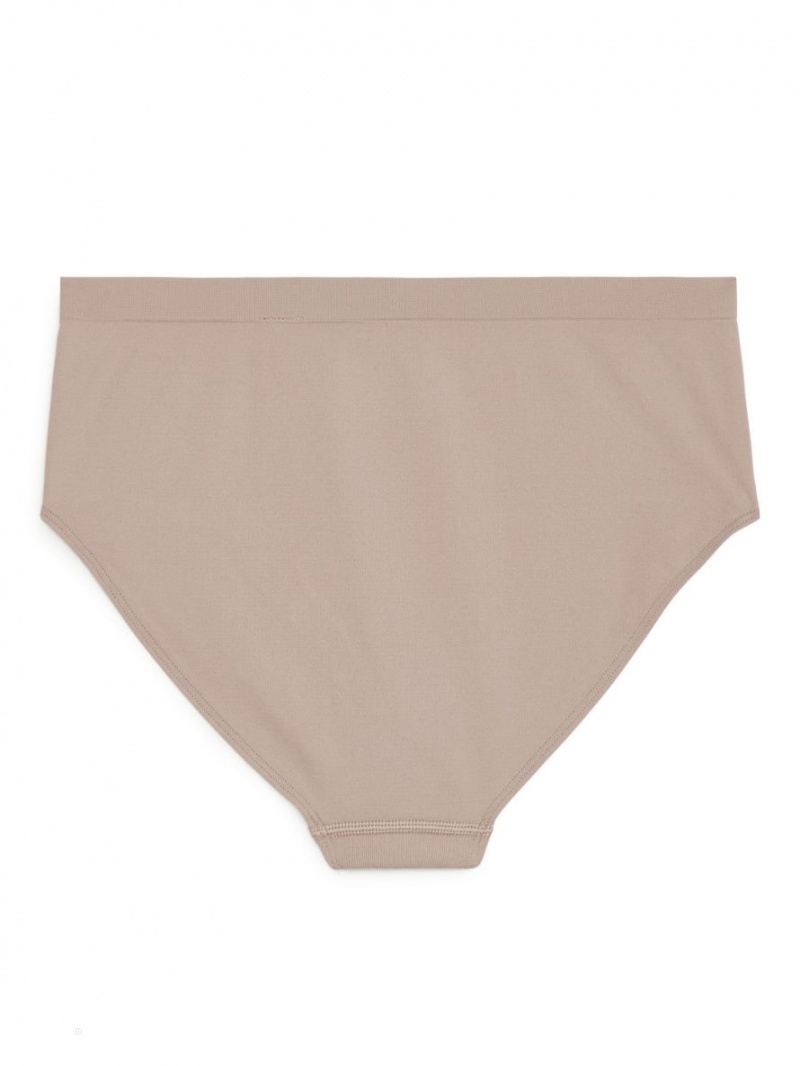 Lenjerie Arket High Talie Seamless Briefs Dama Bej | Romania-GCDN71486