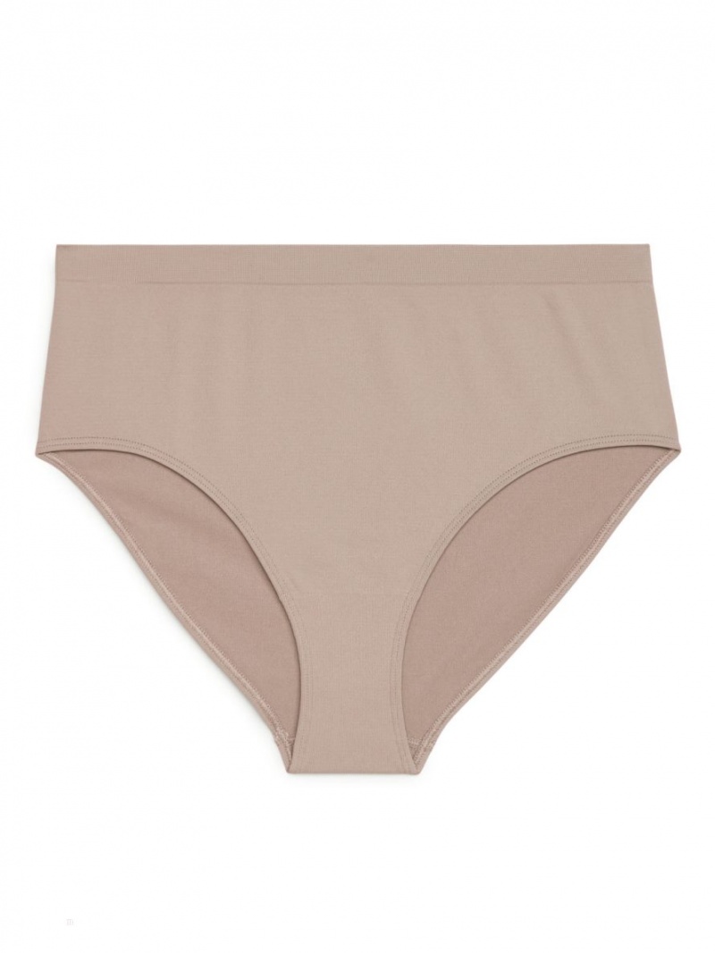 Lenjerie Arket High Talie Seamless Briefs Dama Bej | Romania-GCDN71486