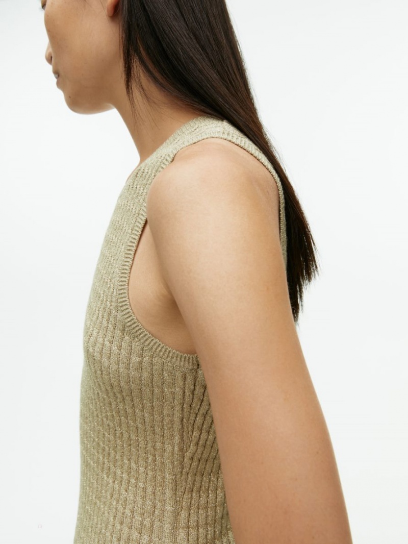 Maiou Arket Cable-Knit Dama Bej | Romania-WJMC15962