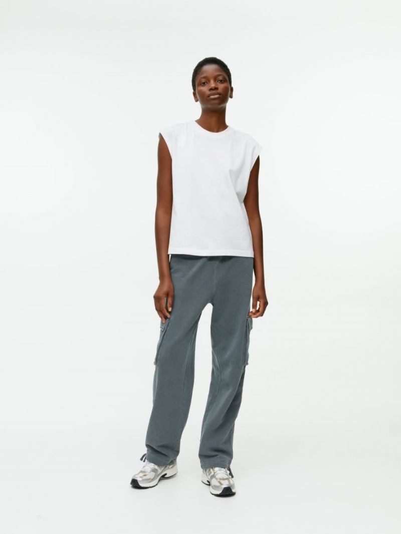 Maiou Arket Loose Fit Dama Albi | Romania-SWNG97258