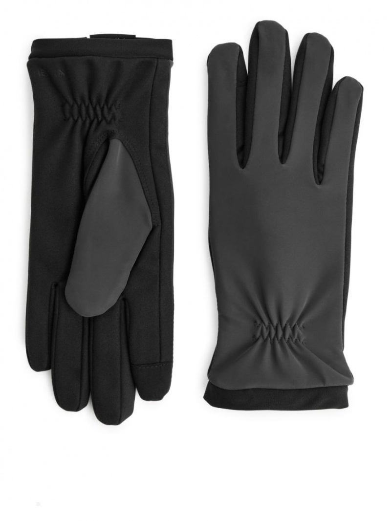Manusi Arket Hestra Lexi Softshell Dama Gri Inchis | Romania-VNYH43205