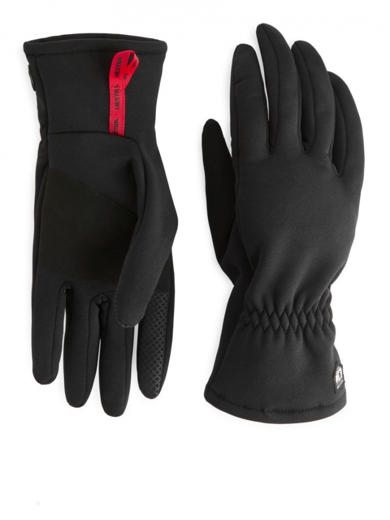 Manusi Arket Hestra Touch Point Fleece Liner Barbati Negrii | Romania-NUAX72463
