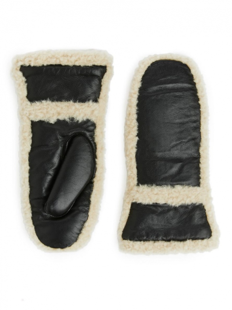 Mittens Arket Piele Dama Negrii Albi | Romania-NBGO82375