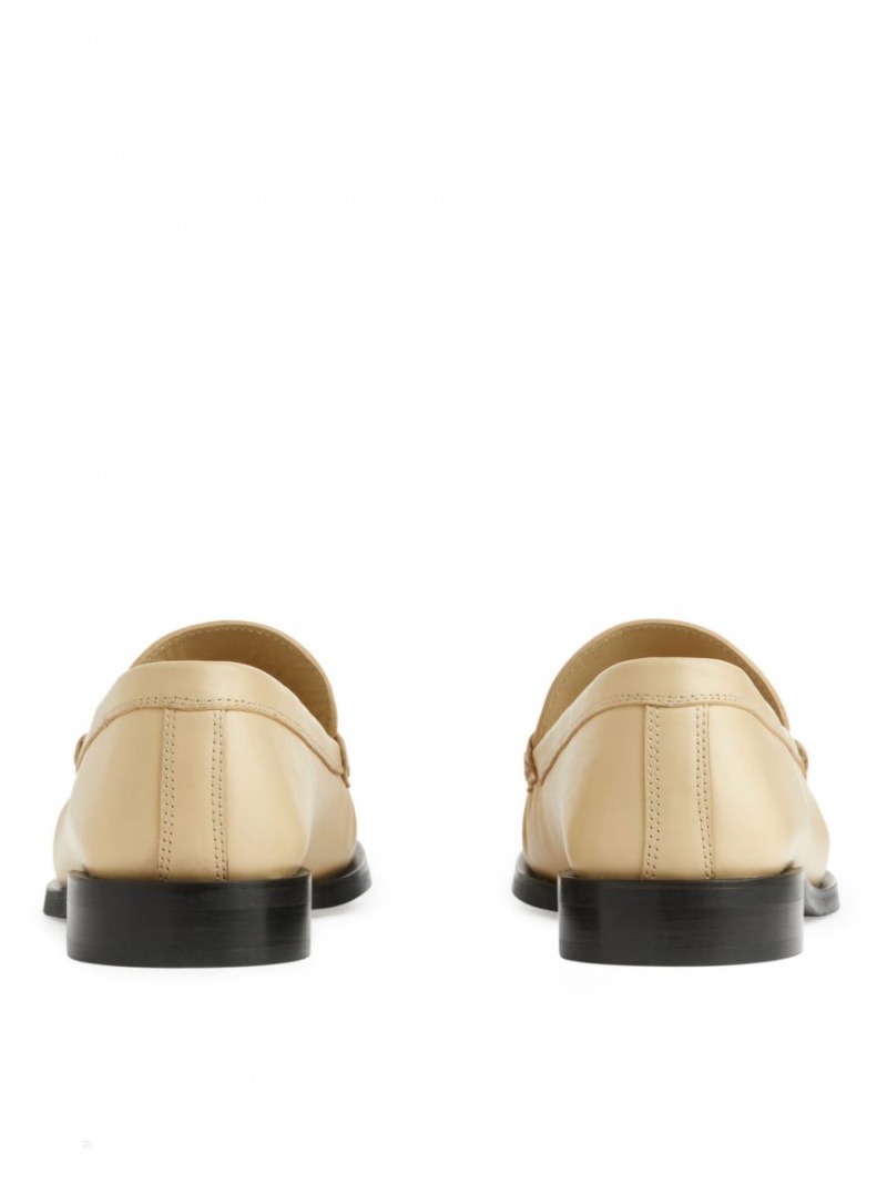 Mocasini Arket Piele Dama Bej | Romania-BAMX07826