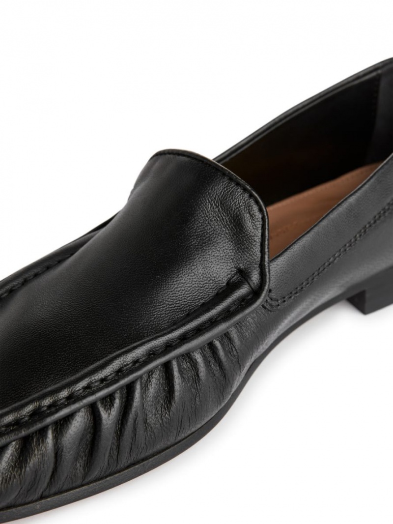 Mocasini Arket Piele Dama Negrii | Romania-APCW20357