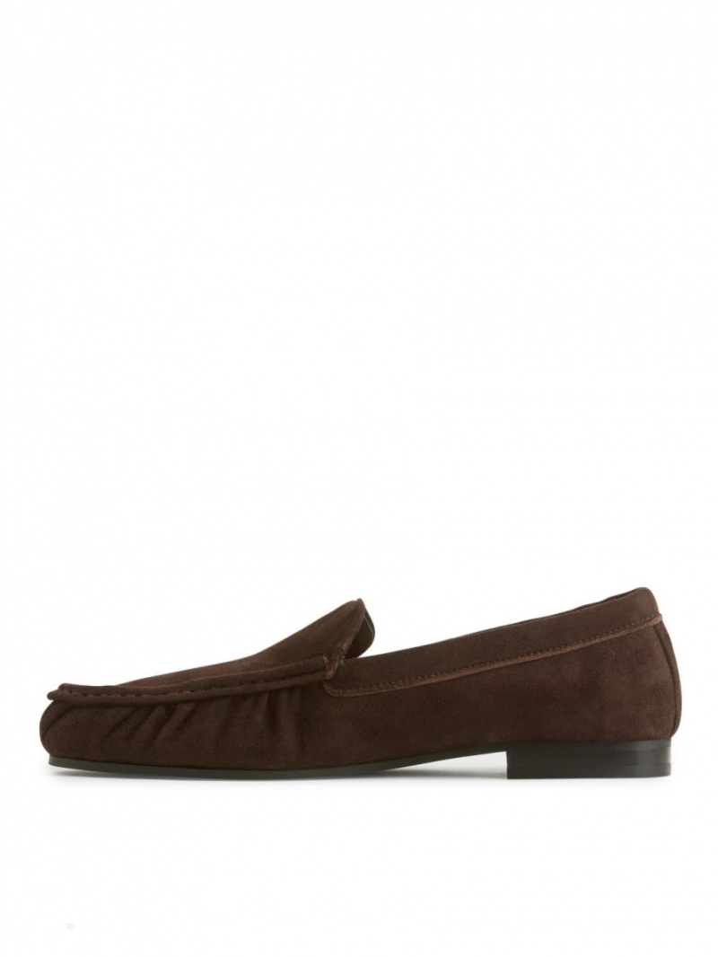 Mocasini Arket Piele Intoarsa Dama Maro | Romania-BEXO05641