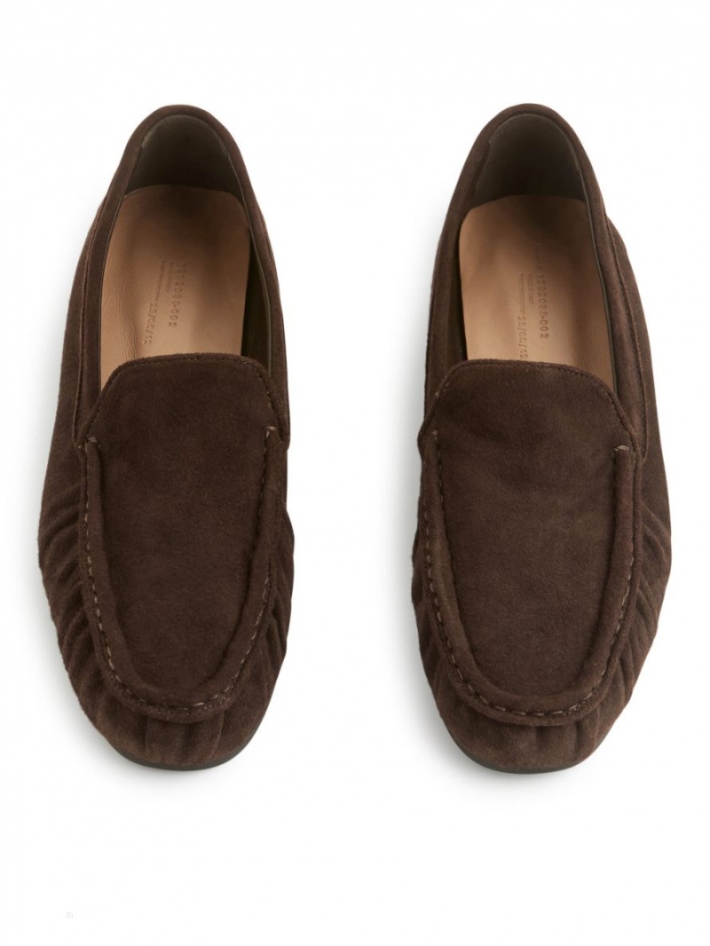 Mocasini Arket Piele Intoarsa Dama Maro | Romania-BEXO05641
