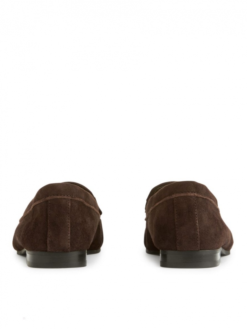 Mocasini Arket Piele Intoarsa Dama Maro | Romania-BEXO05641
