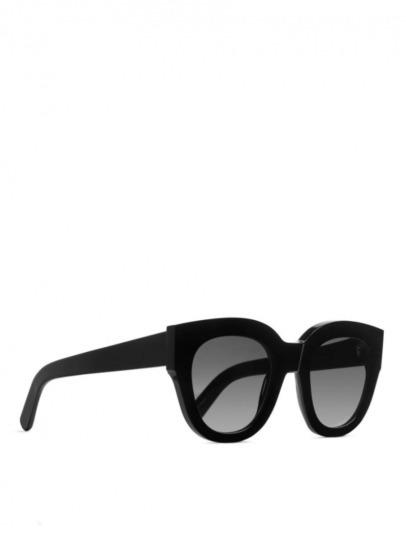 Ochelari de Soare Arket Monokel Eyewear Cleo Dama Negrii Gri | Romania-NABR30591