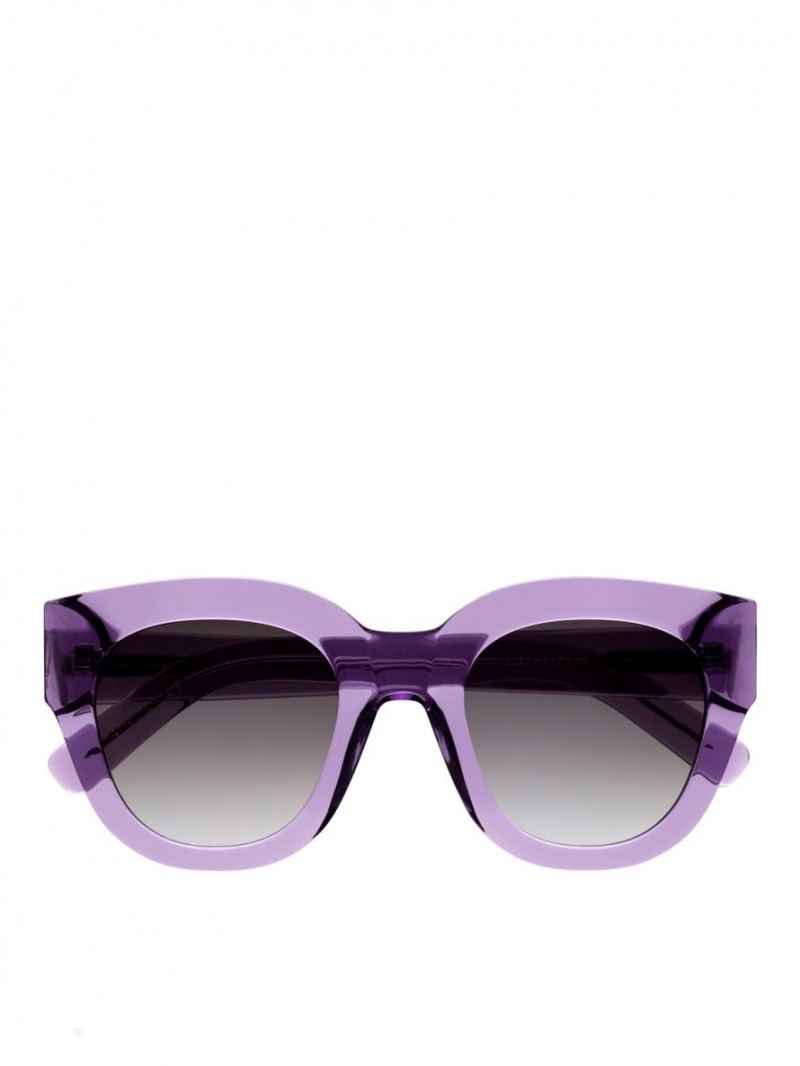 Ochelari de Soare Arket Monokel Eyewear Cleo Dama Violet Gri | Romania-MTCS83046