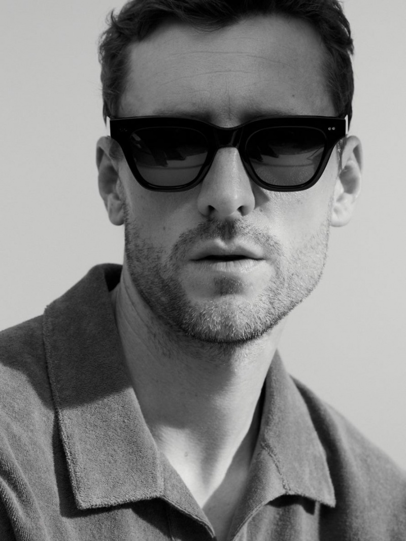 Ochelari de Soare Arket Monokel Eyewear Ellis Barbati Negrii | Romania-PQZU76402