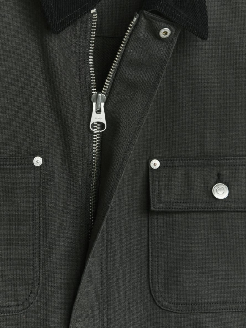 Overshirt Arket Bumbac Barbati Negrii | Romania-OLQI69428